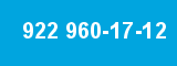 922 960-17-12